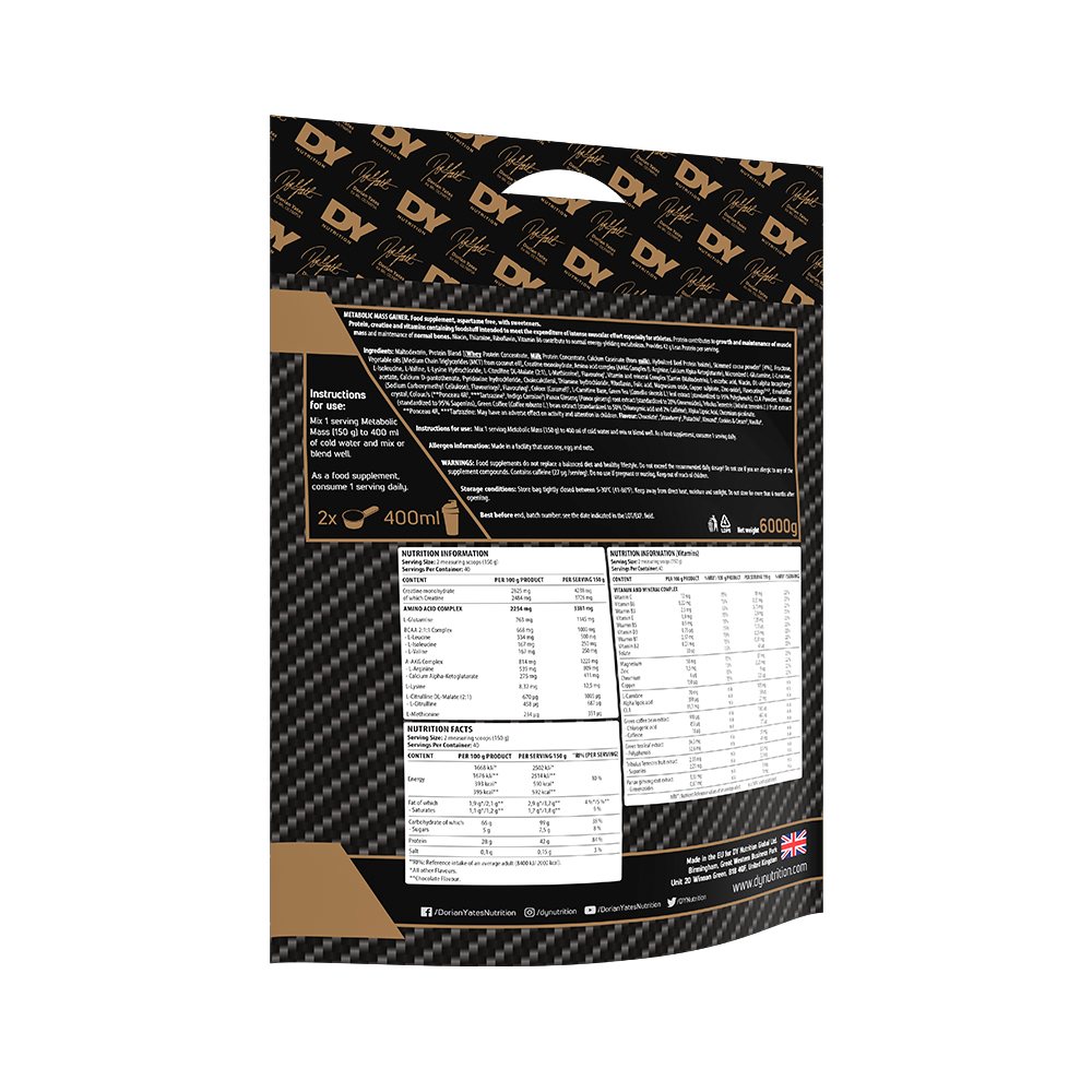 Metabolic Mass Gainer Túi 6Kg